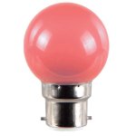 Ampoule led 1w b22 couleur rouge