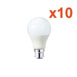 Ampoule led b22 9w 220v a60 180� (pack de 10) - blanc neutre 4000k - 5500k - silamp