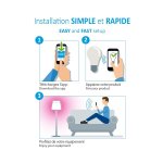 Ampoule led connect�e gu10 spot encastrable aluminium bross� orientable 5w variation de couleur et luminosit� ...