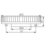 Ampoule led gx53 7w (eq. 44w) blanc froid 530 lumens