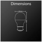 Ampoule led p45, culot b22, 5, 3w cons. (40w eq. ), lumi�re blanc neutre