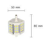 Ampoule led r7s 78mm 6w 220v smd5730 18led 200� - blanc froid 6000k - 8000k - silamp