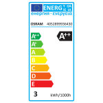 Ampoule led retrofit sphrique 3w dpolie lumire blanc chaud osram