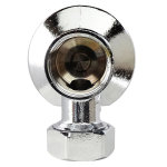 Applique chrome f15 / 21  crou collet battu tube cuivre 12