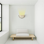 Applique murale 1xe27 verre nacre