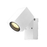 Applique murale blanche led ip44 orientable pour ampoule gu10 - silamp