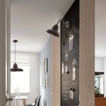 Applique murale industrielle 1xe27 marron