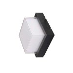 Applique murale noire cube led ip65 - blanc neutre 4000k - 5500k - silamp