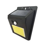 Applique murale solaire led noire 0. 55w avec d�tecteur de mouvement (48 led) - blanc froid 6000k - 8000k ...