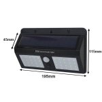 Applique murale solaire led noire 1. 5w ip54 avec détecteur de mouvement - blanc froid 6000k - 8000k ... Applique murale solaire led noire 1. 5w ip54 avec détecteur de mouvement - blanc froid 6000k - 8000k ...