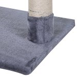 Arbre  chat 3 griffoirs grattoirs sisal naturel plateforme hamac et boule suspendue dim. 50l x 26l x ...