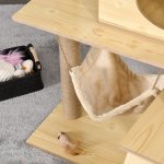 Arbre � chats design contemporain griffoirs grattoirs sisal naturel niche plate - formes hamac boule ...