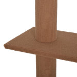 Arbre À chat poteau À griffer hauteur réglable dim. 43l x 27i x 228 - 260h cm 4 niveaux d'activités marron ... Arbre À chat poteau À griffer hauteur réglable dim. 43l x 27i x 228 - 260h cm 4 niveaux d'activités marron ...