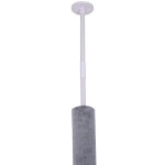 Arbre À chat poteau À griffer l40 x l 34 x h 230 - 260 cm 5 niveaux d'activités gris Arbre À chat poteau À griffer l40 x l 34 x h 230 - 260 cm 5 niveaux d'activités gris