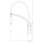 Arche mitigeur Évier À douchette façon inox Arche mitigeur Évier À douchette façon inox