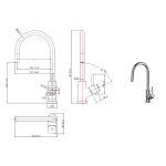 Arkal mitigeur vier  douchette faon inox