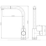 Arko mitigeur evier À douchette façon inox Arko mitigeur evier À douchette façon inox