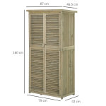 Armoire de jardin abri jardin remise pour outils sur pied dim. 87l x 47l x 160h cm 2 Étagères portes ... Armoire de jardin abri jardin remise pour outils sur pied dim. 87l x 47l x 160h cm 2 Étagères portes ...