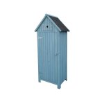Armoire de jardin  cabanon  - 77 x 54. 5 x 179 cm - bleu ciel