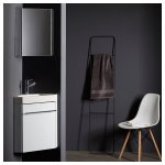 Armoire miroir d'angle pour lave mains 45x30. 5