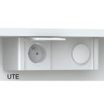 Armoire miroir de toilette clairante 120 cm juno 3 portes tryptique