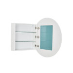 Armoire de toilette ronde 80 cm round allibert