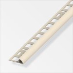 Arr�t carrelage arrondi pvc beige 10x2. 5mm