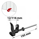 Arrt composite plastifi, h. 130 x p. 32 mm