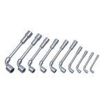 Assortiment de 10 clés À pipes, débouchées - 6 et 12 pans - 8mm a 24mm Assortiment de 10 clés À pipes, débouchées - 6 et 12 pans - 8mm a 24mm