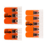 Assortiment de 60 mini bornes de connexion rapide  levier s221 pour fils souples et rigides - 25x 2 ...