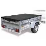 Bâche grise de protection pour remorque taille m 150 x 105 x 7 cm Bâche grise de protection pour remorque taille m 150 x 105 x 7 cm