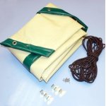 B�che hivers pour piscine bois decagonale 8, 00 x 4, 77 m