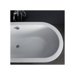 Baignoire lot 170x80 acrylique ovale bubble
