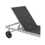 Bain de soleil en aluminium et textilne  bella  - phoenix - gris - lot de 2
