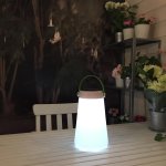 Baladeuse solaire led take away blanc plastique h40cm Baladeuse solaire led take away blanc plastique h40cm