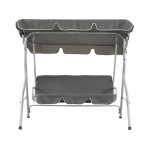 Balancelle jardin swing - 3 places - gris clair Balancelle jardin swing - 3 places - gris clair