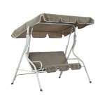 Balancelle jardin swing - 3 places - taupe Balancelle jardin swing - 3 places - taupe