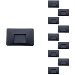 Balise led saillie 3w 220v 120 noire ip44 pour escalier (pack de 10) - blanc froid 6000k - 8000k - silamp ...
