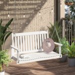 Banc suspendu 2 places dim. 117l x 69l x 60h m assise haut dossier  lattes chanes suspension incluses ...