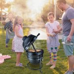 Barbecue  charbon bbq grill fumoir sur pieds design contemporain olive acier cramique martel noir