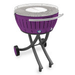 Barbecue  charbon portable 60cm lilas - lg - li - 600
