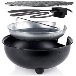 Barbecue lectrique posable 30cm 1250w noir - bq - 2880