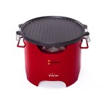 Barbecue  l'thanol avec plaque en fonte