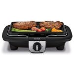 Barbecue et plancha lectrique posable 2en1 2100w - yy3818fb