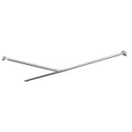 Barre de retour 90cm - a fixer sur barre de fixation murale 8mm - inox Barre de retour 90cm - a fixer sur barre de fixation murale 8mm - inox