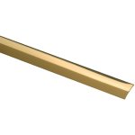 Barre de seuil acier laiton adhsive 83cm
