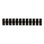Barrettes 12 plots 10 mm² noir - zenitech Barrettes 12 plots 10 mm² noir - zenitech