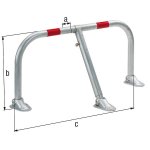 Barrière de parking renforcée Ø45 - 960 galva À chaud Barrière de parking renforcée Ø45 - 960 galva À chaud