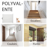 Barrière de sécurité barrière animaux rétractable automatique 1, 15l x 0, 83h m teslin métal blanc Barrière de sécurité barrière animaux rétractable automatique 1, 15l x 0, 83h m teslin métal blanc