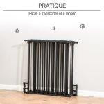 Barrire de scurit parc enclos chien modulable pliable porte verrouillable intgre 300l max. x 76h ...